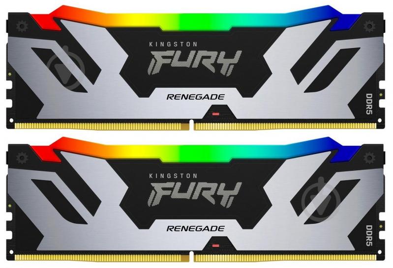 Оперативная память Kingston DDR5 SDRAM 32 GB (2x16GB) 6000 MHz (KF560C32RSAK2-32) FURY Renegade RGB - фото 1