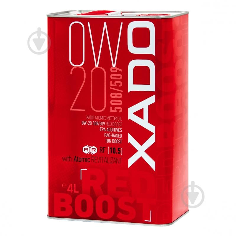 Моторна олива синтетична XADO Atomic Oil 508/509 RED BOOST 0W-20 4 л (ХА 25294) - фото 3