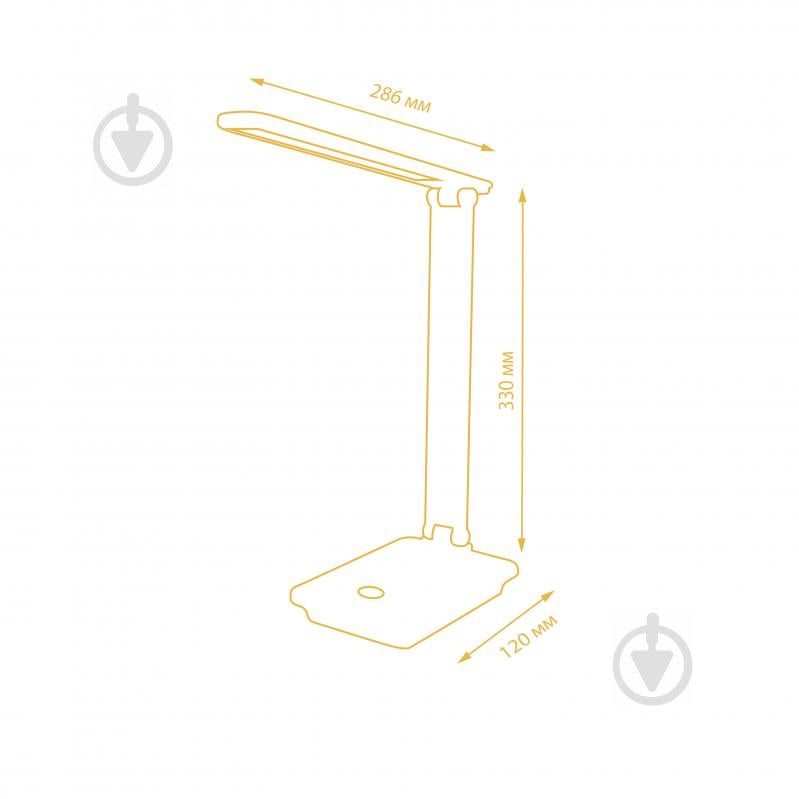 Настільна лампа офісна LightMaster DE1148 LED 9 Вт білий - фото 6