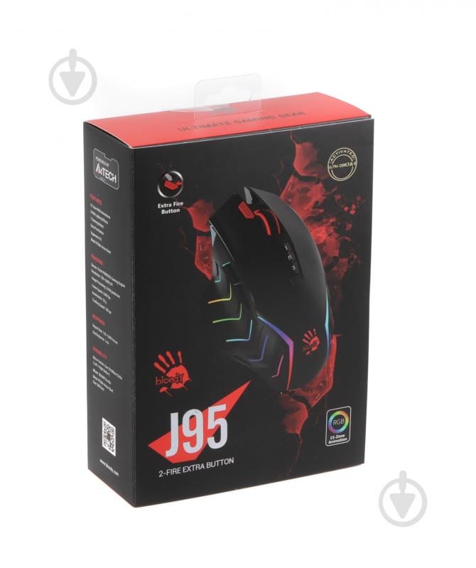 Мышка A4Tech J95A Bloody (Black) Activated black - фото 6