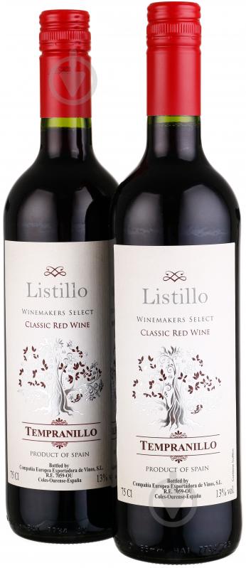 Вино Listillo Темпранільйо червоне сухе 13% 2x0,75 л (спайка) 1,5 л - фото 2