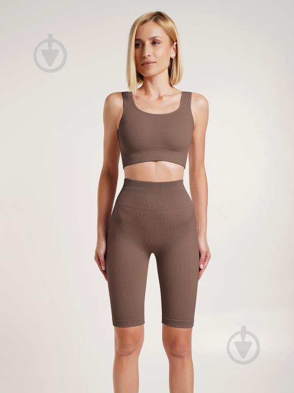 Велосипедки Giulia TRACKS RIB SHAPE р. S/M капучино - фото 2 Велосипедки Giulia TRACKS RIB SHAPE р. S/M капучино - фото 2