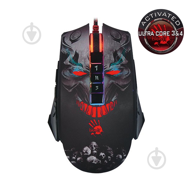 Мышка A4Tech P85A Bloody (Skull) black - фото 1