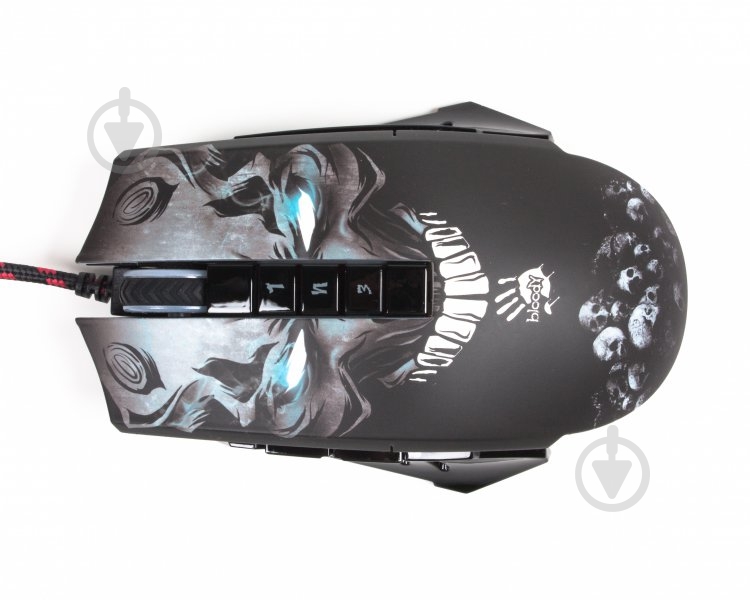 Мышка A4Tech P85A Bloody (Skull) black - фото 2
