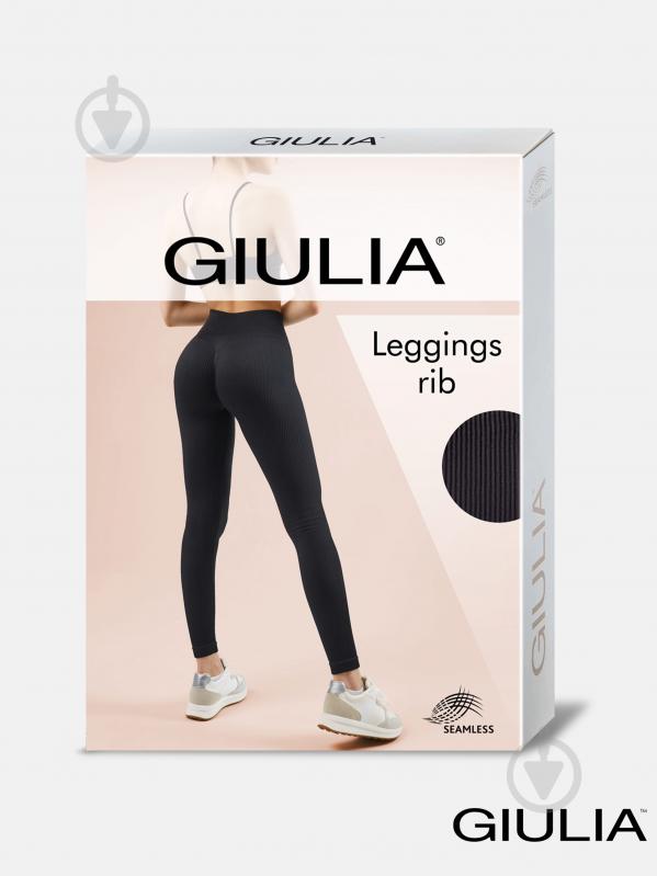 Лосины Giulia LEGGINGS RIB р.S/M черный - фото 1