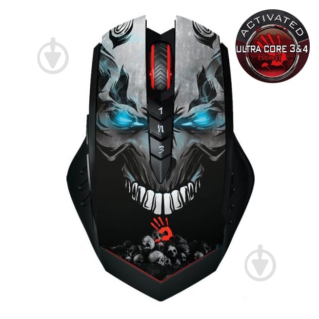 Мышка A4Tech R80A Bloody (Skull) black - фото 2 Мышка A4Tech R80A Bloody (Skull) black - фото 2