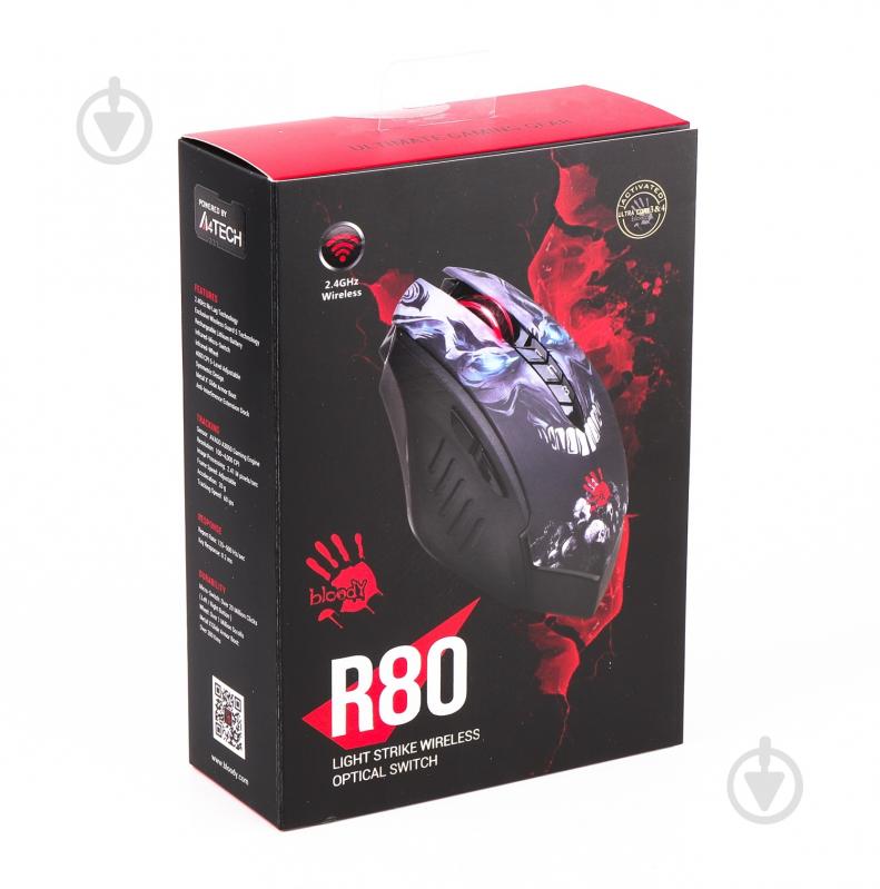 Мышка A4Tech R80A Bloody (Skull) black - фото 7 Мышка A4Tech R80A Bloody (Skull) black - фото 7