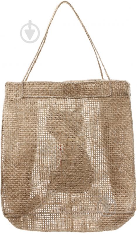 Сумка подарункова з мішковини Кішка 18х7х18 см - фото 3 Сумка подарункова з мішковини Кішка 18х7х18 см - фото 3