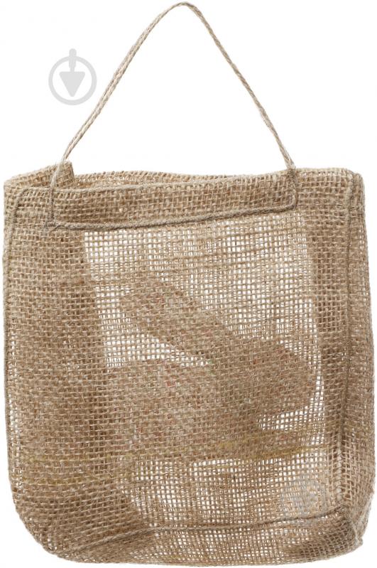 Сумка подарункова з мішковини Зайчик 18х7х18 см - фото 3 Сумка подарункова з мішковини Зайчик 18х7х18 см - фото 3