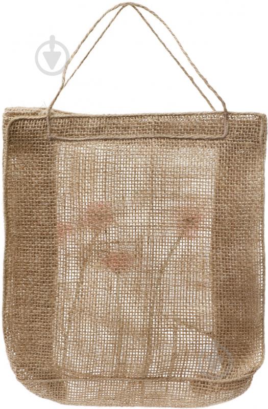 Сумка подарункова з мішковини Маки 21х7х23 см - фото 3 Сумка подарункова з мішковини Маки 21х7х23 см - фото 3