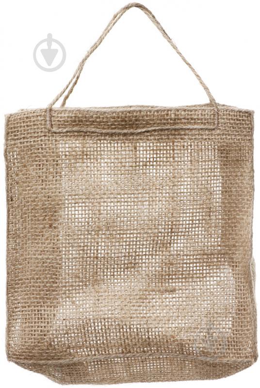 Сумка подарочная из мешковины 18х7х18 см - фото 1 Сумка подарочная из мешковины 18х7х18 см - фото 1