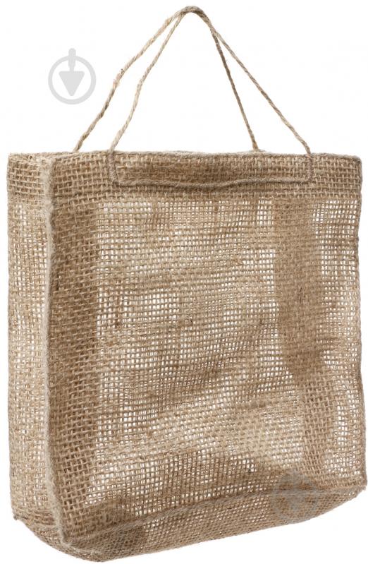 Сумка подарочная из мешковины 18х7х18 см - фото 2 Сумка подарочная из мешковины 18х7х18 см - фото 2