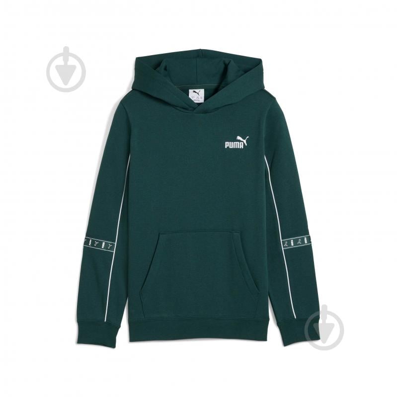 Джемпер Puma ESS TAPE Layout Hoodie FL B 68916975 зеленый - фото 1 Джемпер Puma ESS TAPE Layout Hoodie FL B 68916975 зеленый - фото 1