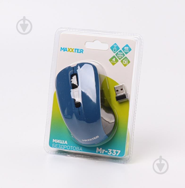 Мышка Maxxter Mr-337-Bl blue - фото 4