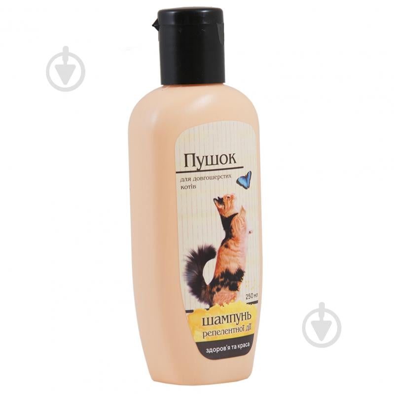 Шампунь ProVET Пушок репеллентный от блох и клещей для длинношерстных котов 250 мл - фото 1