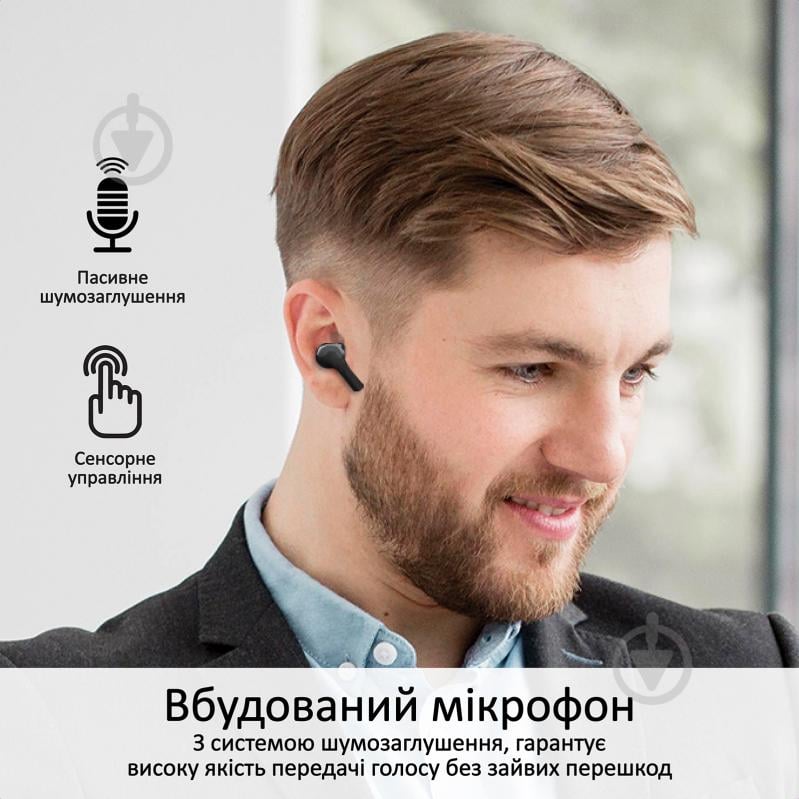 Наушники Promate Harmoni Bluetooth 5 black (harmoni.black) - фото 5