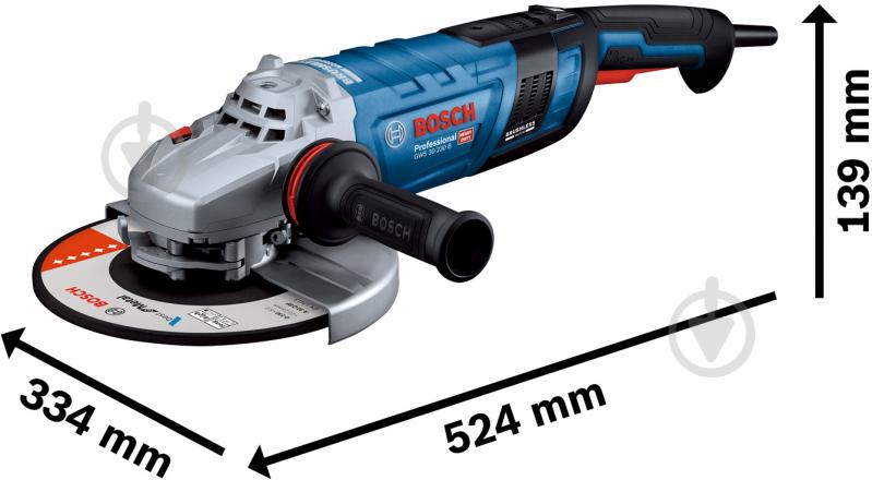 Болгарка (угловая шлифмашина) Bosch Professional GWS 30-230 B 06018G1000 - фото 2