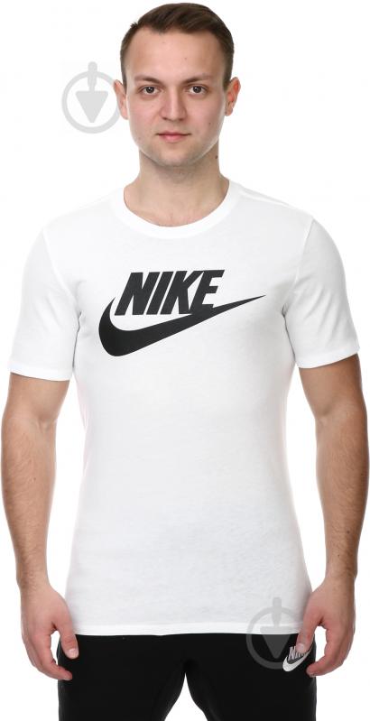 Футболка Nike M NSW TEE ICON FUTURA 696707-104 р.S білий - фото 1