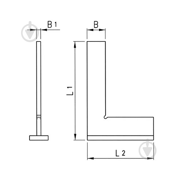 Угольник WURTH 150 x 100 мм 4036-150X100MM 0695940362 - фото 2