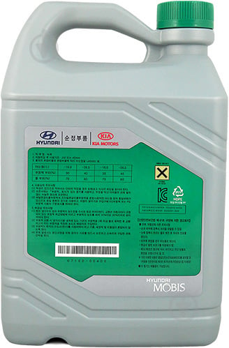 Антифриз Hyundai/Kia Long Life Coolant 710000400 -38°C 4 л зелений - фото 2