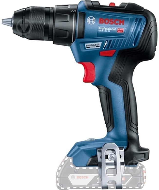 Шуруповерт акумуляторний Bosch Professional GSR 18V-50 06019H5006 - фото 2