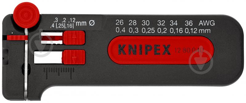 Знімач ізоляції KNIPEX Mini 12 80 040 SB - фото 2 Знімач ізоляції KNIPEX Mini 12 80 040 SB - фото 2