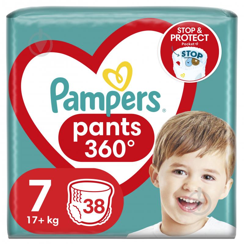 Підгузки-трусики Pampers Pants 7 17+ кг 38 шт. - фото 1