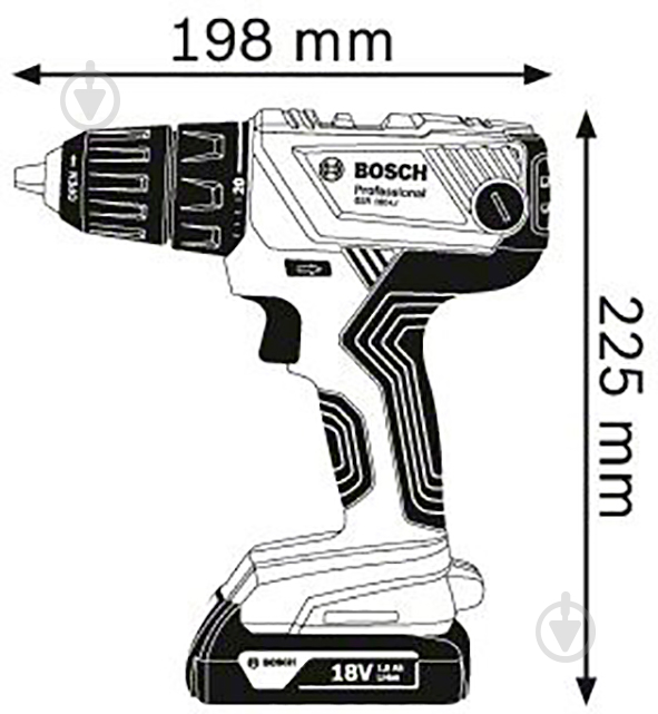 Шуруповерт аккумуляторный Bosch Professional GSB 180-LI 06019F810A - фото 7