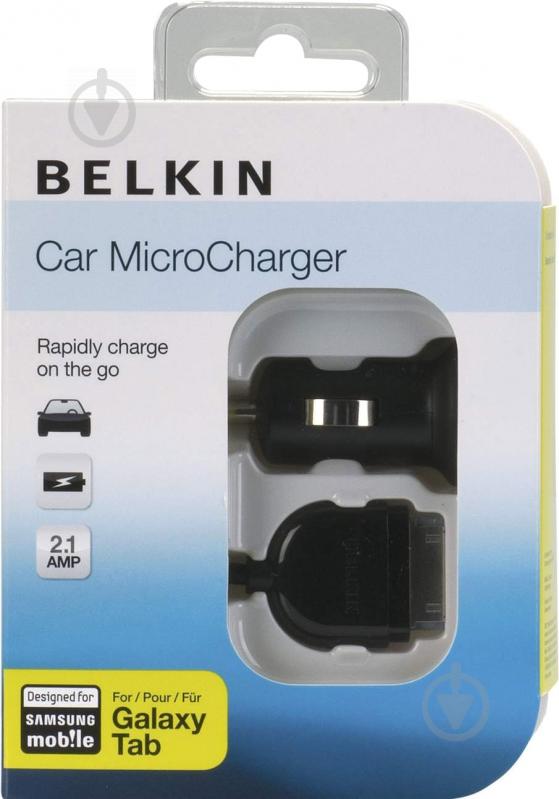 Зарядное устройство в автомобиль Belkin USB Micro Charger 30-pin сable Black (F8M114cw03) - фото 3