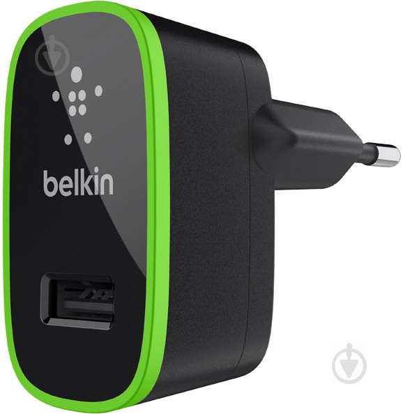 Мережевий зарядний пристрій Belkin USB HomeCharger Black (F8J052cwBLK) - фото 1