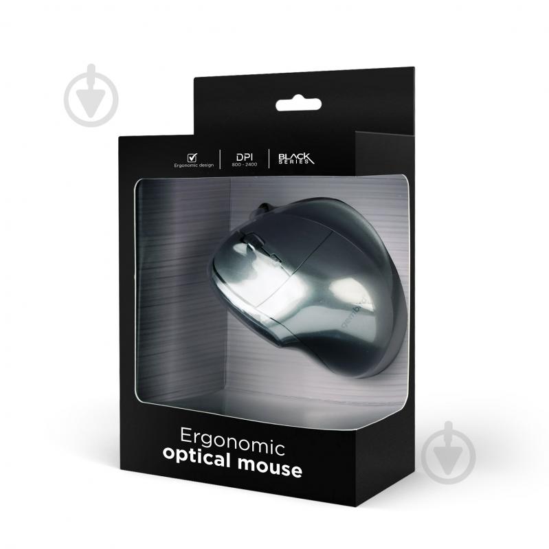 Мышка Gembird MUS-ERGO-02 grey - фото 6
