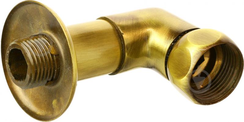 Соединитель угловой АЗОЦМ латунный G3/4хG1/2 - фото 3