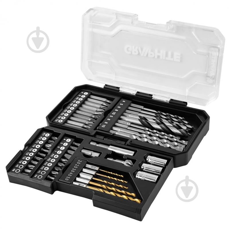 Набор сверл GRAPHITE 50 шт. 56H613 - фото 1 Набор сверл GRAPHITE 50 шт. 56H613 - фото 1