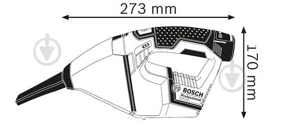 Пилосос акумуляторний Bosch Professional GAS 12V 06019E3000 - фото 4