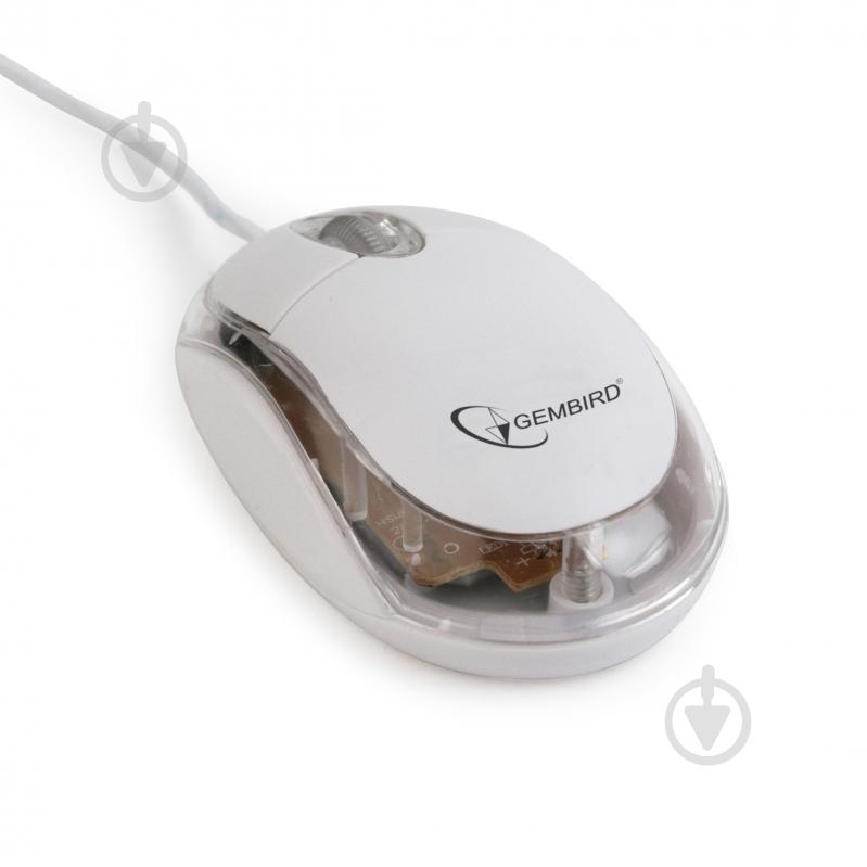Мышка Gembird MUS-U-01-WT white - фото 1 Мышка Gembird MUS-U-01-WT white - фото 1
