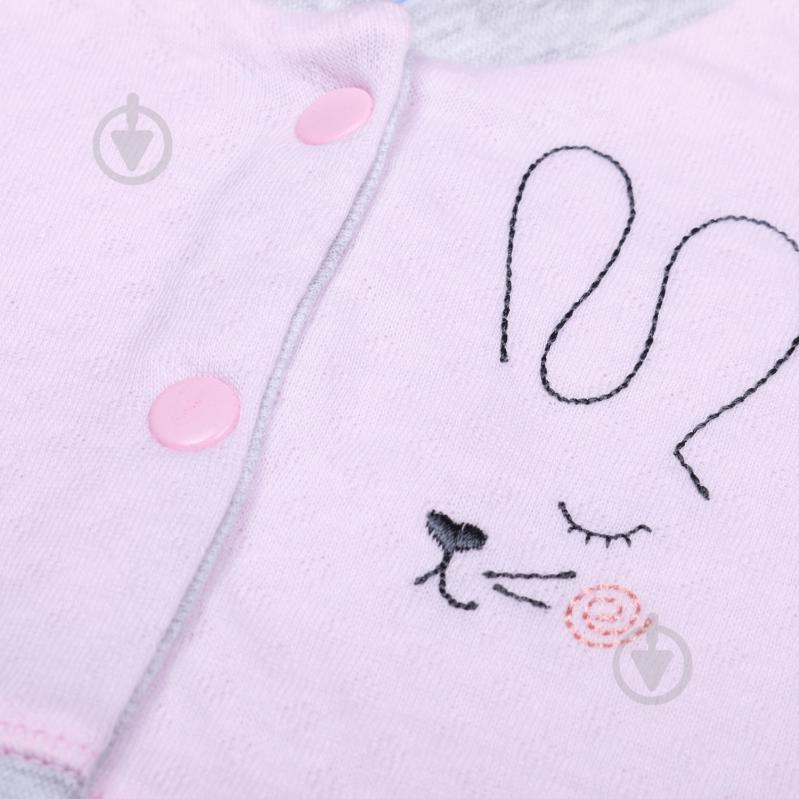 Боди детское для девочки Baby Veres Honey bunny р.68 розовый - фото 5