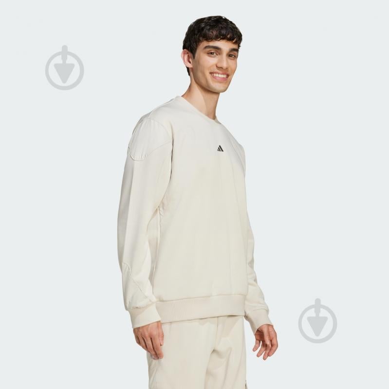 Світшот Adidas M Fn Crewneck JV8020 р.2XL бежевий - фото 3