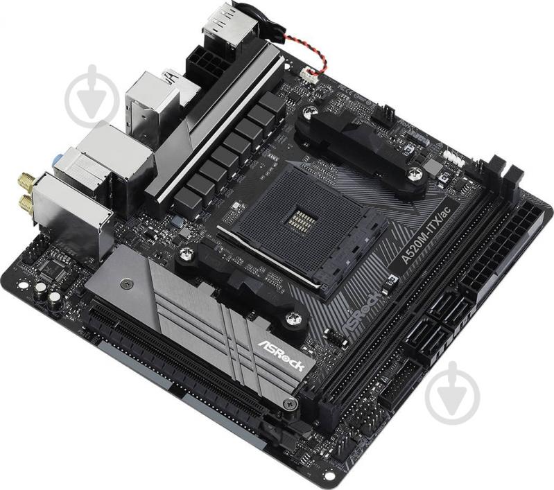 Материнская плата ASRock A520M-ITX/AC (Socket AM4, AMD A520, mini ITX) - фото 3