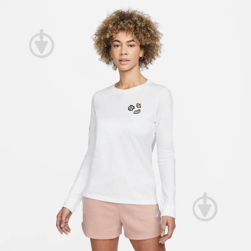 Футболка Nike W NSW TEE LS AIR SPRUNG DN5880-100 р.XL белый - фото 1