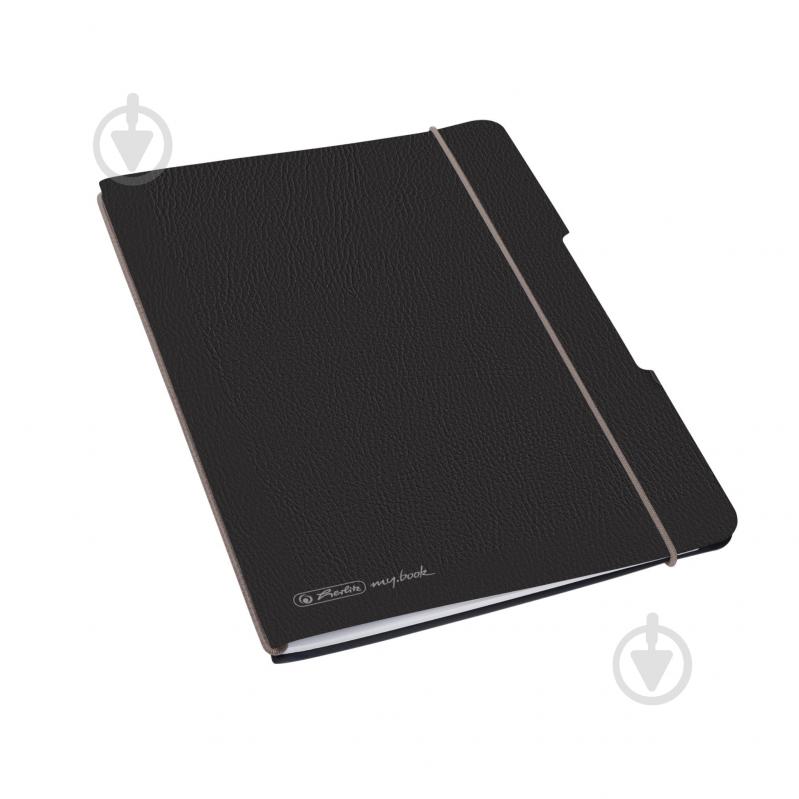 Блокнот Herlitz My.Book Flex Leather Black А5 40 арк. точка - фото 4