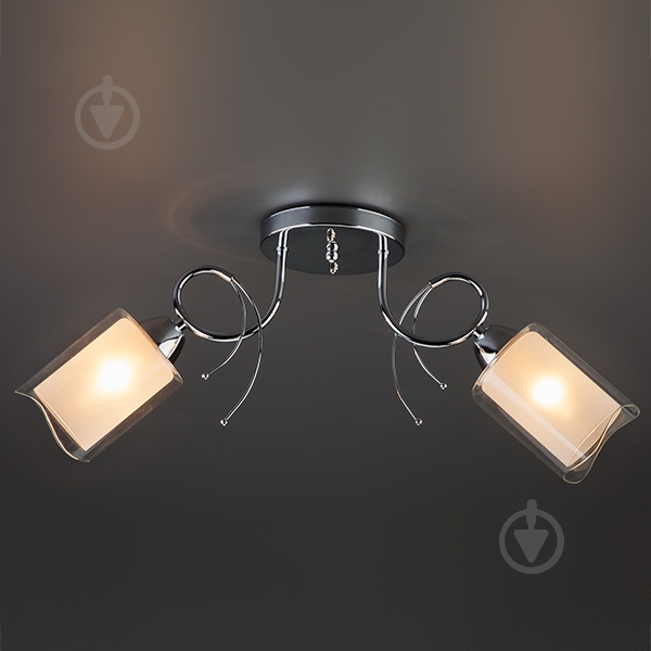 Люстра потолочная Strotskis Renee 30122/2 2x60 Вт E27 хром - фото 3