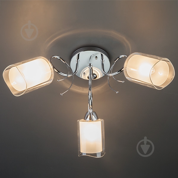 Люстра потолочная Strotskis Renee 30122/3 3x60 Вт E27 хром - фото 3 Люстра потолочная Strotskis Renee 30122/3 3x60 Вт E27 хром - фото 3