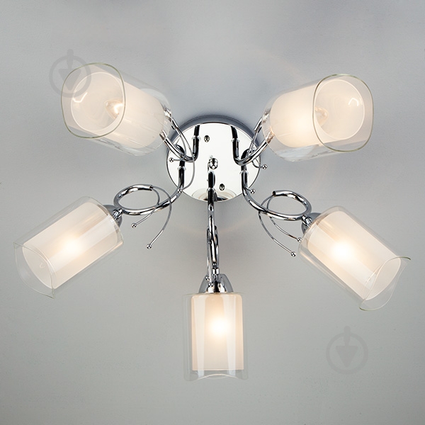 Люстра потолочная Strotskis Renee 30122/5 5x60 Вт E27 хром - фото 2 Люстра потолочная Strotskis Renee 30122/5 5x60 Вт E27 хром - фото 2