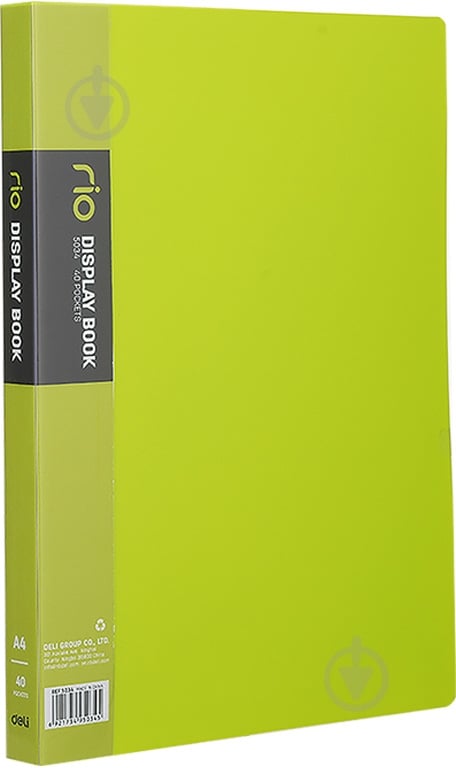 Папка з файлами E5031 мiкс А4 10ф 40мкм, Rio 8мм зелений Deli - фото 1 Папка з файлами E5031 мiкс А4 10ф 40мкм, Rio 8мм зелений Deli - фото 1