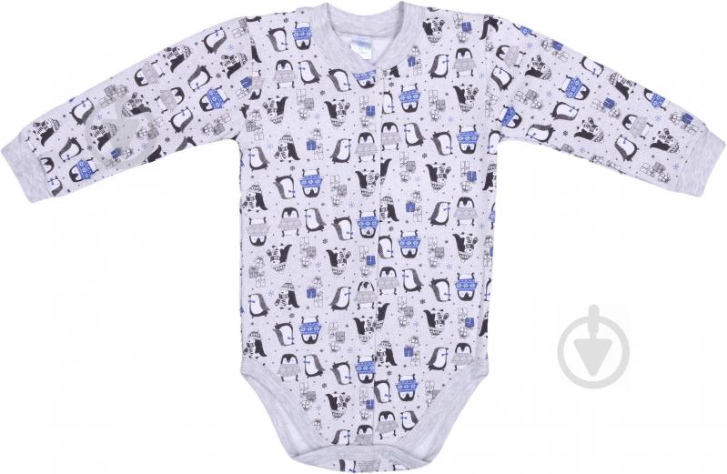 Боді дитяче для хлопчика Baby Veres Penguins р.80 блакитний - фото 7