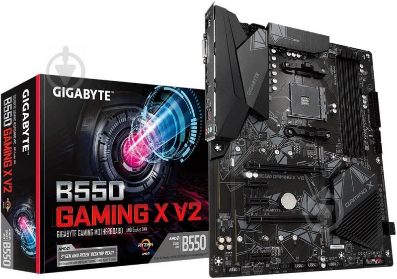 Материнская плата Gigabyte B550 GAMING X V2 (Socket AM4, AMD B550, ATX) - фото 4