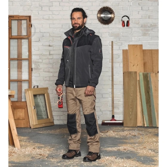 Брюки рабочие WURTH STRETCH X р. 3XL M403314439 бежевый - фото 3