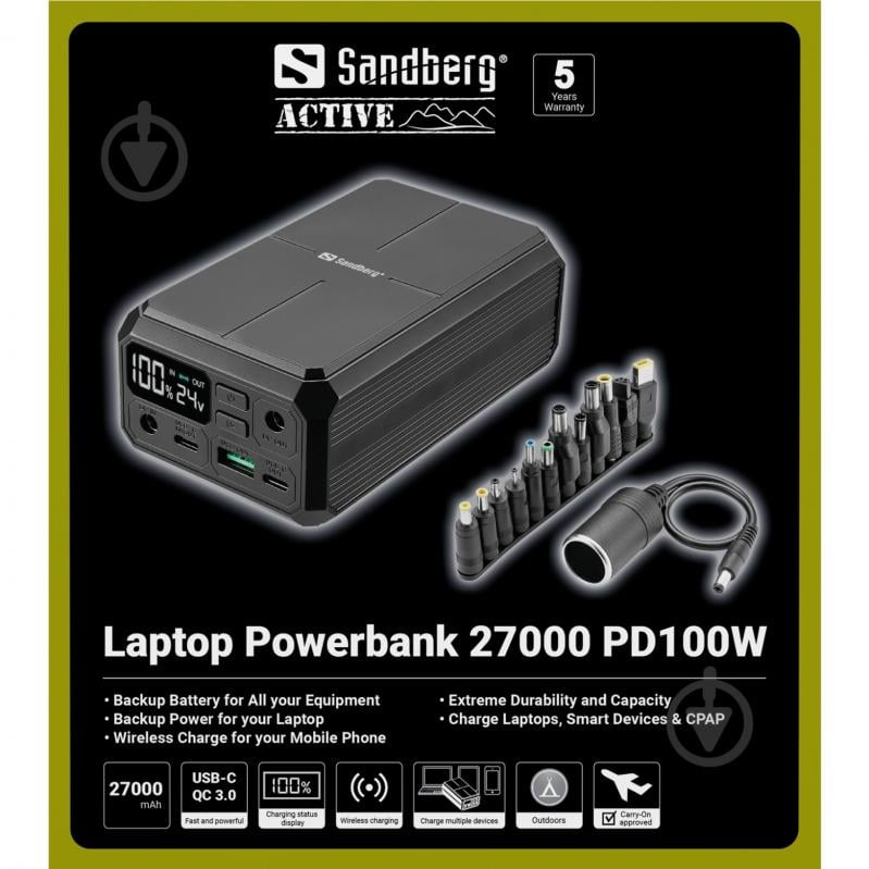 Повербанк Sandberg 27000 mAh black (421-13) - фото 7