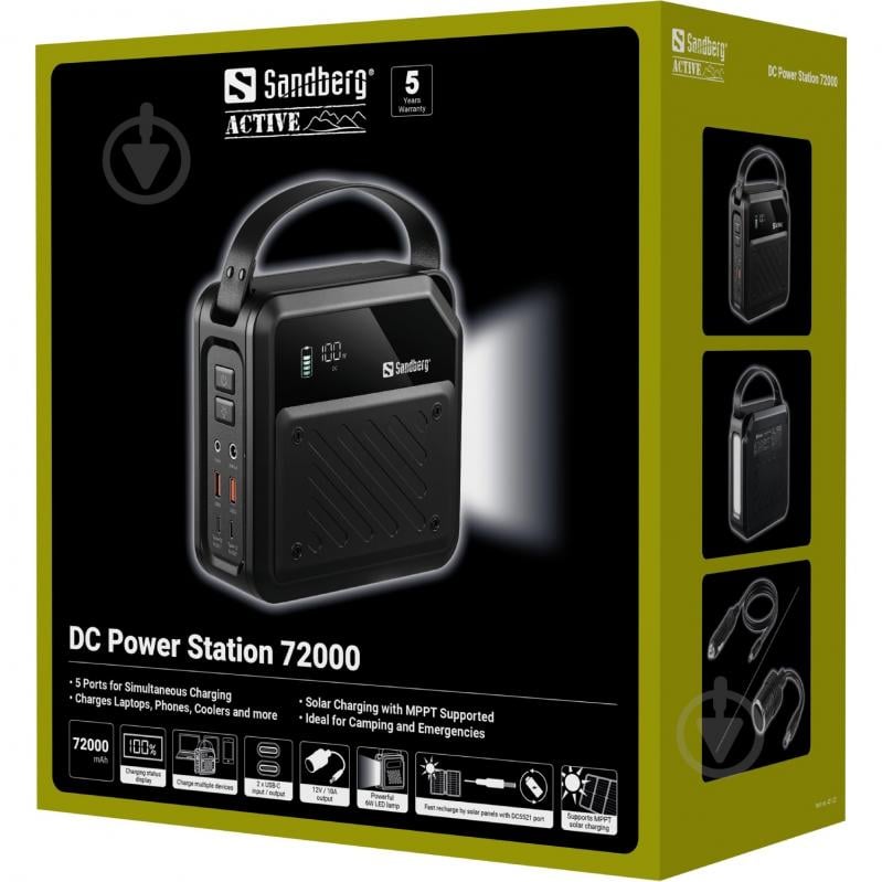 Повербанк Sandberg 72000 mAh black (421-22) - фото 7
