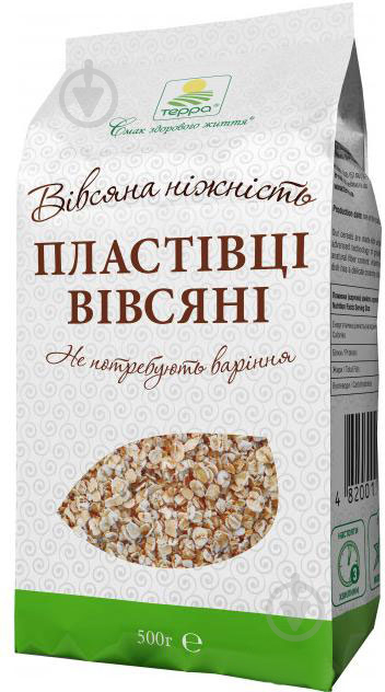 Хлопья овсяные ТЕРРА Овсяная нежность 600 г 500 г (1878) - фото 1